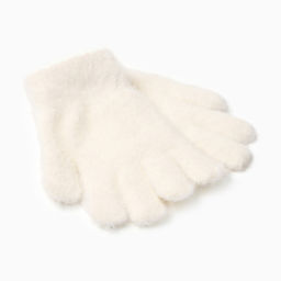Перчатки для девочки MINAKU, белые, 14 см