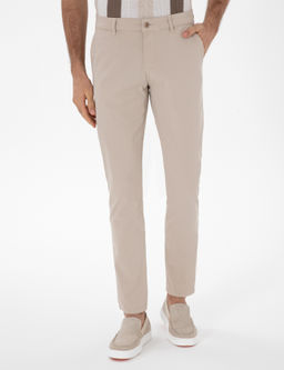 Bej Slim Fit Pamuk Kar___ml_ Kanvas Pantolon - Cacharel фото 2