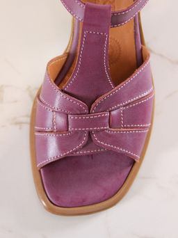 Босоножки 5037.23663bе.Вакса бордо+коричневый