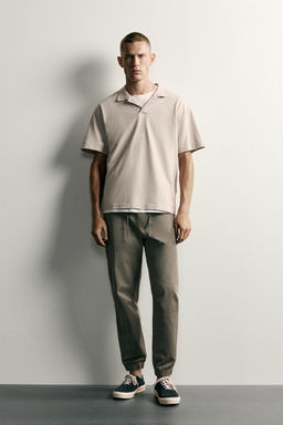 PANTAL?N CINTURA JOGGER SLIM FIT / Khaki