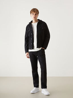 Standart Kal?p Erkek Jean Ceket