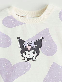 Kuromi Bask?l? K?z Bebek Ti??rt ve Tayt