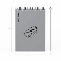 Цена за 5 шт. Блокнот с пластиковой обложкой на спирали ErichKrause Life Style, серебристый, A6, 80 листов, клетка  фото 5