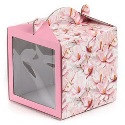 Цена за 5 шт. Коробка кондитерская с окном, сундук, Самой нежной, 20?20?20 см