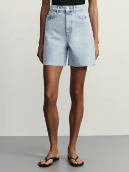 Джинсовые шорты А-силуэта / Zarina фото 3