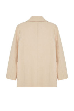 Tas Regular Cep Detayl? Yumusak Dokulu K?sa Ceket Kaban TWOAW25KB00007