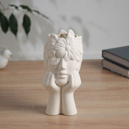 Ваза Сладкие грёзы, 19?8 см, керамика, белая