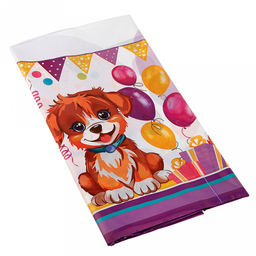 Скатерть полиэтилен 120х180см "Пушистики", 35мкм (Россия)