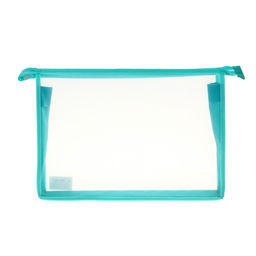 Папка пластиковая А4, 325 х 230 х 55 мм, молния сверху, Calligrata Офис, ПМ-А4-02, 0.5 мм, прозрачная, Pastel мятная