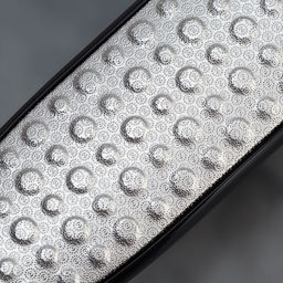 Пилка для пяток, трапеция, лазерная, двусторонняя, 24.5 см, чёрная