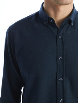 Regular Fit Uzun Kollu Gabardin Erkek G?mlek