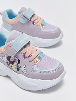 Minnie Mouse Lisansl? Ba?c?k ve C?rt C?rtl? K?z ?ocuk Spor Ayakkab? - Waikiki фото 3