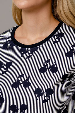 Арт. 9168 Пижама с брюками 42-50 (5 шт) Цвет:верх- синий, белый, низ-синий, белый - Калинка фото 17