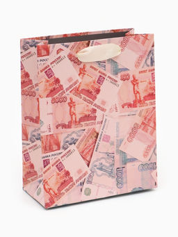 Цена за 3 шт. Пакет подарочный «Деньги», 12×15×5.5 см