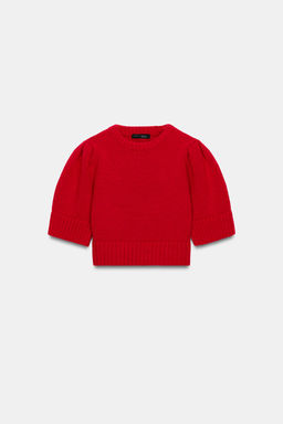 PLAIN KNIT SHORT SLEEVE JUMPER - Zara фото 5