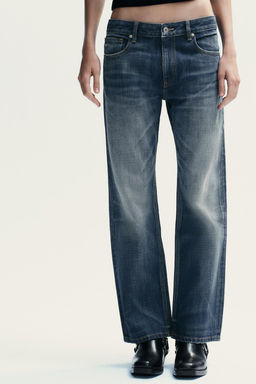 TRF STRAIGHT CROP MID-WAIST JEANS - Zara фото 2
