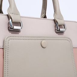 Сумка тоут на молнии, наружный карман, длинный ремень, цвет бежевый - Simaland фото 4