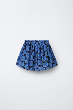 VELVET BOW FLORAL PRINT SKIRT - Zara фото 2