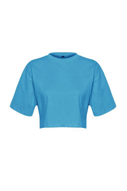 TRENDYOLMILLA Beyaz %100 Pamuk Premium Crop Bisiklet Yaka Orme T-Shirt TWOSS23TS00038  фото 30