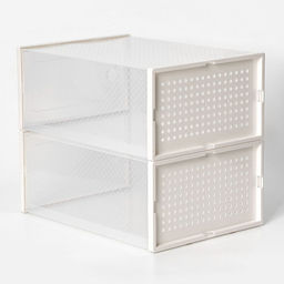 Коробка для хранения обуви с дверцей Доляна Middle size, 243314 см, 2 шт  фото 3