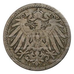 5 пфеннигов 1892 года А Германия