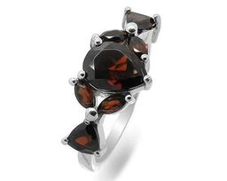 Кольцо из серебра гранат, Одайл