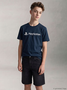 PlayStation Bask?l? Erkek ?ocuk Ti??rt