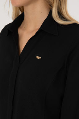 Kad_n Siyah Dokuma Elbise - U.s. polo assn фото 6