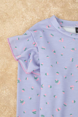 Pudra-Ekru Bask?l? Yumusak Dokulu 4lu Orme Regular K?z Cocuk Alt-Ust Pijama Tak?m? TKDAW26PT00012 - Trendyolmilla фото 10