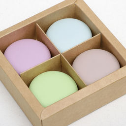 Коробка складная под 4 конфеты с окном, крафт, 12.6 х 12.6 х 3.5 см - UPAK LAND фото 5