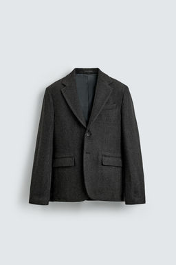 HERRINGBONE TEXTURED BLAZER - Zara фото 6