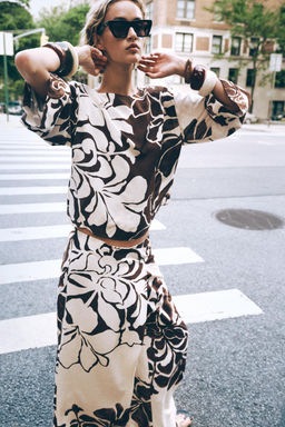 FLORAL PRINTED TOP - Zara фото 12