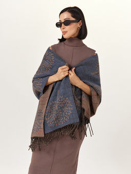 в составе ШЕРСТЬ и КАШЕМИР Большой, мягкий, теплый двусторонний палантин - Tantino фото 11