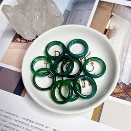 Кольцо из Агата тон. цельное 17,5р.