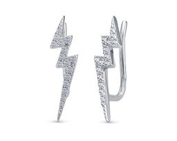Серьги из серебра куб.циркон., В10-1552