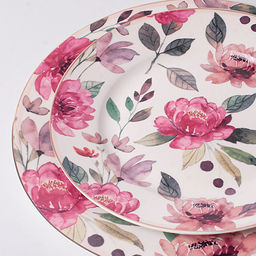 Набор столовый Jewel Пион, 19 предметов (нью бон) фарфор арт. ПС0034-03 - Полимербыт фото 3