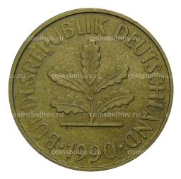 5 пфеннигов 1990 года A Германия