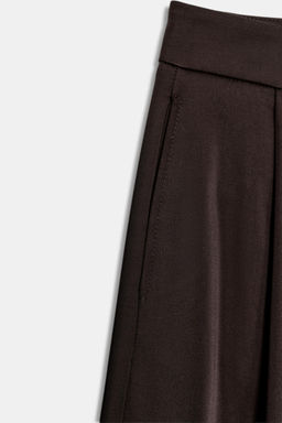 SATIN CARROT FIT TROUSERS - Zara фото 8