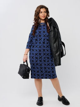 Платье женское П-193 (футер 2х нитка пенье г/к) Горчица