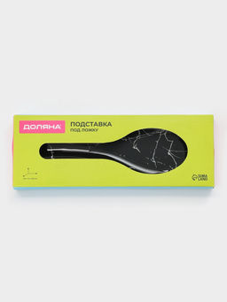 Подставка под ложку Доляна «Марбл чёрный», 23.5×8.3×1.5 см, стеклоㅤ