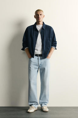 JEANS STRAIGHT ANKLE FIT / Azul claro