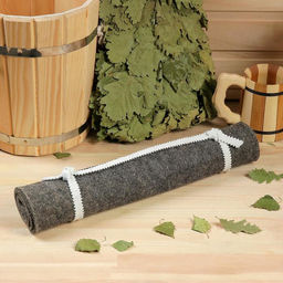 Лежак для бани Классический, войлок, темный, 150х50см - Добропаровъ фото 12