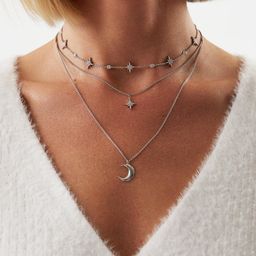 Колье - чокер Isida со звёздами из серебра