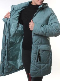 1119 LT. BEIGE Пальто зимнее облегченное женское (холлофайбер 150 гр.) - Fashion фото 4