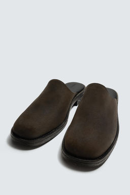 LEATHER CLOGS - Zara фото 2