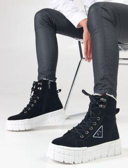 Ботинки 216.212131w. черный замша / Шерсть