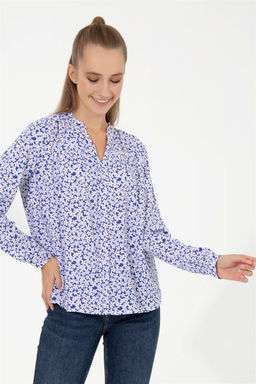 U. S. Polo Assn Женская синяя рубашка с длинным рукавом - U.s. polo assn фото 9