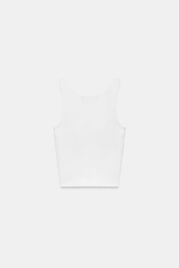TOP PUNTO RIB / Blanco - Zara фото 4