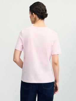 Футболка из хлопка с принтом / Zarina  фото 5