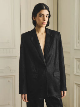 Однобортный жакет с блестками / Zarina